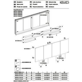 Зеркальный шкаф Keuco Royal Modular 800400170000000 170 см Зеркальный шкаф Keuco Royal Modular 800400170000000 170 см
