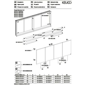 Зеркальный шкаф Keuco Royal Modular 800400170000400 170 см