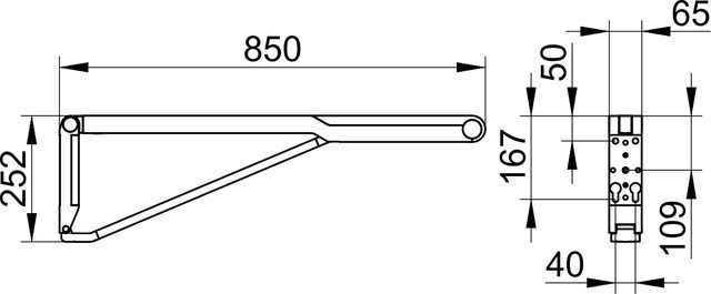 Поручень Keuco AXESS 35003370837 черный