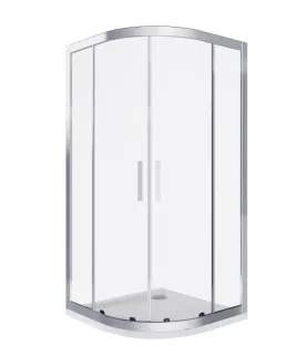 Душевое ограждение Good Door Cofe R-90-C-CH 90*90 профиль хром, стекло прозрачное