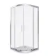 Душевое ограждение Good Door Cofe R-90-C-CH 90*90 профиль хром, стекло прозрачное