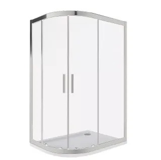 Душевое ограждение Good Door Cofe R-120-C-CH 120*80 профиль хром, стекло прозрачное