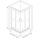 Душевое ограждение Good Door Cofe CR-80-C-CH 80*80 профиль хром, стекло прозрачное