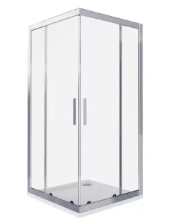 Душевое ограждение Good Door Cofe CR-80-C-CH 80*80 профиль хром, стекло прозрачное