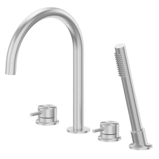 Смеситель на борт ванны ABBER Perfekte 316 AF8113BST брашированная сталь