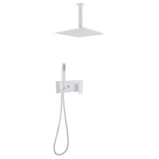 Душевой комплект ABBER Daheim AF8221W белый матовый