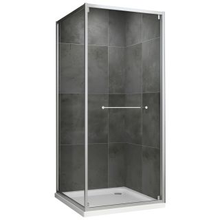 Душевой уголок ABBER Sonnenstrand AG0A100 100x100 см профиль хром стекло прозрачное