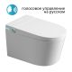 Электронный унитаз-биде подвесной ABBER Bequem AC1123SR с голосовым управлением белый