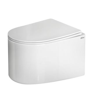 Унитаз подвесной ABBER Bequem AC1129 безободковый смыв торнадо белый