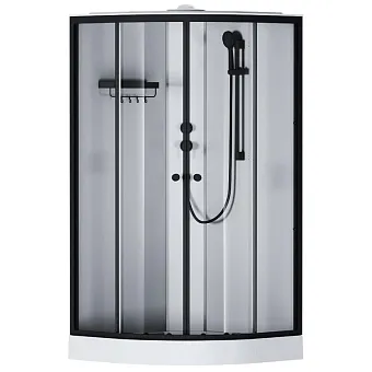 Душевая кабина Am.Pm X-Joy 100х100 W94C-401-100BT профиль черный матовый