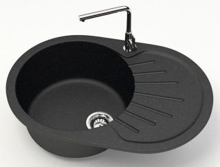 Кухонная мойка Azario Flora CS00079913 73 см чёрный