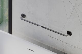 Полотенцедержатель ABBER Tanz  AA1C52GM оружейная сталь