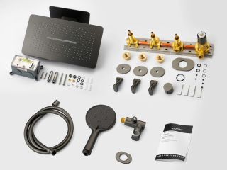 Душевая система ABBER Glanz AF8C51GM оружейная сталь