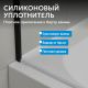 Шторка на ванну ABBER Immer Offen AG70080B 80 см профиль чёрный стекло прозрачное