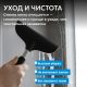 Шторка на ванну ABBER Immer Offen AG70080B 80 см профиль чёрный стекло прозрачное