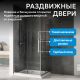 Душевой уголок ABBER Schwarzer Diamant AG02128H 120x80 см профиль хром стекло прозрачное