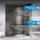 Душевой уголок ABBER Schwarzer Diamant AG01080 80x80см профиль хром стекло прозрачное