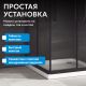 Душевой уголок ABBER Schwarzer Diamant AG02128BH 120x80см профиль чёрный стекло прозрачное