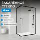 Душевой уголок ABBER Schwarzer Diamant AG02128BH 120x80см профиль чёрный стекло прозрачное