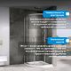 Душевой уголок ABBER Schwarzer Diamant AG01090 90x90 см профиль хром стекло прозрачное