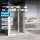 Душевая дверь ABBER Sonnenstrand AG04100MS 100 см профиль хром стекло матовое