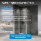 Душевая дверь ABBER Sonnenstrand AG07100B 100 см профиль чёрный стекло прозрачное