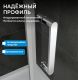 Душевая дверь ABBER Zart AG08100P 100 см профиль хром стекло прозрачное