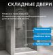 Душевая дверь ABBER Zart AG08100P 100 см профиль хром стекло прозрачное