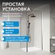 Душевой уголок ABBER Sonnenstrand AG04080-S85 80x85 см профиль хром стекло прозрачное