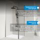 Душевой уголок ABBER Sonnenstrand AG04080-S85 80x85 см профиль хром стекло прозрачное