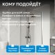 Душевой уголок ABBER Sonnenstrand AG04100-S85 100x85 см профиль хром стекло прозрачное
