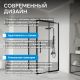 Душевой уголок ABBER Schwarzer Diamant AG30120BH-S85B-S85B 120x85 см профиль чёрный стекло прозрачное