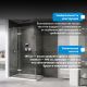 Душевой уголок ABBER Zart AG08120-S71 120x70 см профиль хром стекло прозрачное