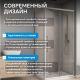 Душевой уголок ABBER Schwarzer Diamant AG30100H-S85-S85 100x85 см профиль хром стекло прозрачное