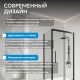 Душевой уголок ABBER Schwarzer Diamant AG30120BH-S85B 120x85 см профиль чёрный стекло прозрачное
