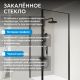 Душевой уголок ABBER Sonnenstrand AG04090B-S85B 90x85 см профиль чёрный стекло прозрачное