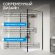 Душевой уголок ABBER Sonnenstrand AG04090B-S85B 90x85 см профиль чёрный стекло прозрачное