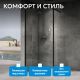 Душевая перегородка ABBER Immer Offen AG69123BS 120 см профиль чёрный стекло прозрачное/тонированное