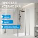 Душевой уголок ABBER Sonnenstrand AG04140S-S90 140x90 см профиль хром стекло прозрачное