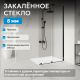 Душевая перегородка ABBER Komfort AG09120B 120 см профиль чёрный стекло прозрачное