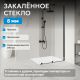 Душевая перегородка ABBER Komfort AG09100B 100 см профиль чёрный стекло прозрачное
