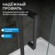 Душевая дверь ABBER Schwarzer Diamant AG30110B5 110 см профиль чёрный стекло прозрачное