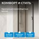Душевая дверь ABBER Schwarzer Diamant AG30110B5 110 см профиль чёрный стекло прозрачное