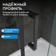 Душевая дверь ABBER Komfort AG93140B 140 см профиль чёрный стекло прозрачное