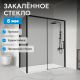 Душевой уголок ABBER Komfort AG93150B-S92B 150x90 см профиль чёрный стекло прозрачное