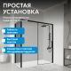 Душевой уголок ABBER Komfort AG93140B-S92B 140x90 см профиль чёрный стекло прозрачное
