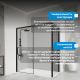 Душевой уголок ABBER Komfort AG93170B-S92B 170x90 см профиль чёрный стекло прозрачное