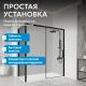 Душевой уголок ABBER Komfort AG93140B-S102B 140x100 см профиль чёрный стекло прозрачное