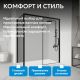 Душевой уголок ABBER Komfort AG93140B-S102B 140x100 см профиль чёрный стекло прозрачное