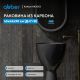 Раковина напольная ABBER Karbon AK2003 45 см чёрный